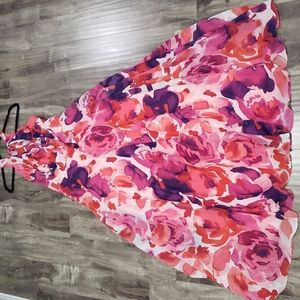 Eliza J Floral Halter Maxi Dress Size 6